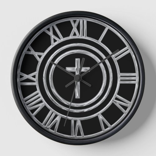 Silver Cross Clock