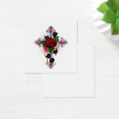 Silver Cross with a Red Rose (Desk)