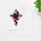 Silver Cross with a Red Rose (Desk)