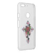Silver Cross with a Red Rose Uncommon Google Pixel XL Case (Back/Right)