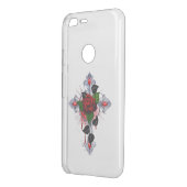 Silver Cross with a Red Rose Uncommon Google Pixel XL Case (Back/Left)
