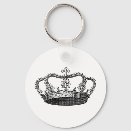 Silver Crown Gift Item You Personalize Keychain