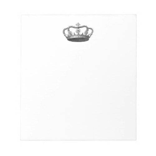 Silver Crown Gift Item You Personalize Notepad