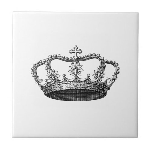 Silver Crown Gift Item You Personalize Tile