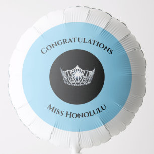 Silver Crown Helium Balloon