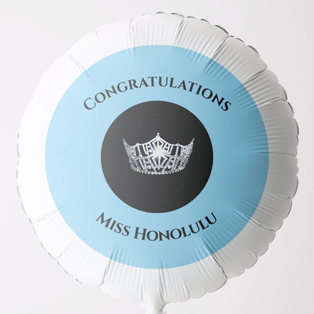 Silver Crown Helium Balloon (Front)