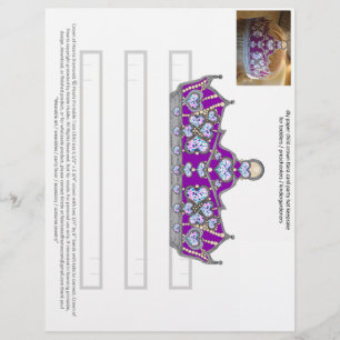 Silver Crown of Hearts Purple Child Party Tiara