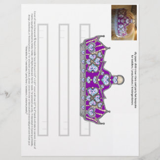 Silver Crown of Hearts Purple Child Party Tiara