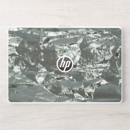 Silver Crumpled Foil HP Laptop Skin