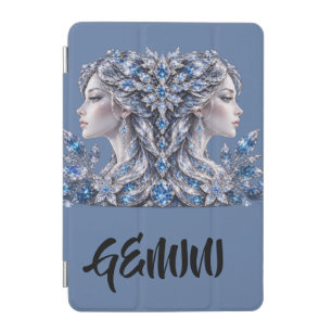 Silver Crystal Gemini   Luxury Collection  iPad Mini Cover