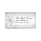 Silver Crystal Snowflake Christmas Address Labels