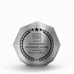 Silver Custom Business Employee Recognition Acrylic Award