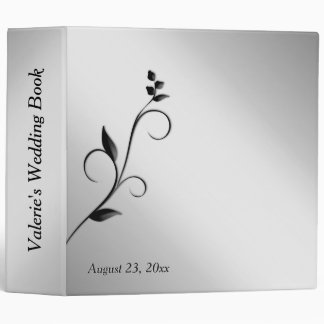 Silver Custom Wedding Binder