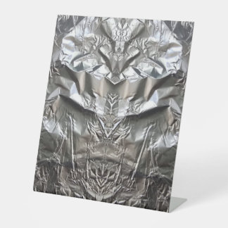 Silver Cyborg - by ID AD Art Gabi Zapf Pedestal Sign