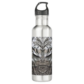 Silver Cyborg - by ID AD Art Gabi Zapf Stainless Steel Water Bottle