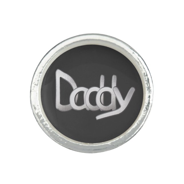 Silver Daddy Ring (Front)