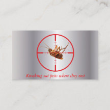 Silver Dead Roach Pest Service 2 Sided