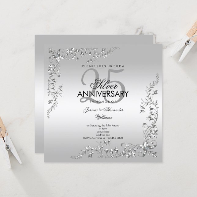 25th Silver Wedding Anniversary Balloon - 18