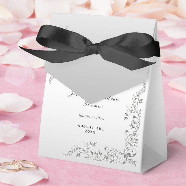 Silver Decoration Wedding Favor Boxes (Wedding)