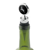 Silver Deer Monogram Wine Stopper (Angled)