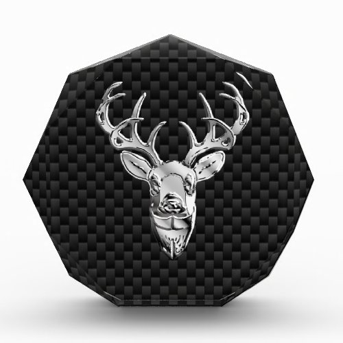 Silver Deer on Carbon Fiber Style Decor Award