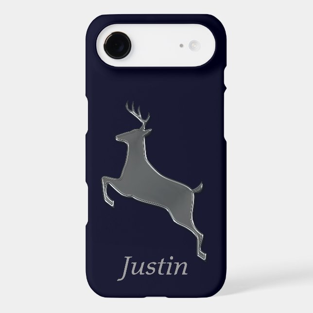 Silver Deer Personalized Case-Mate iPhone Case (Back)