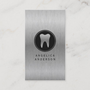Silver Dental Business Card