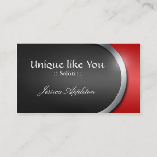 Silver-Design Curve - Red Appointment Cards