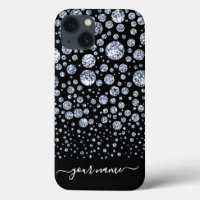 Silver Diamond Glitter Bling rhinestone