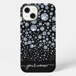 Silver Diamond Glitter Bling rhinestone iPhone 13 Case