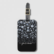 Silver Diamond Glitter Bling rhinestone