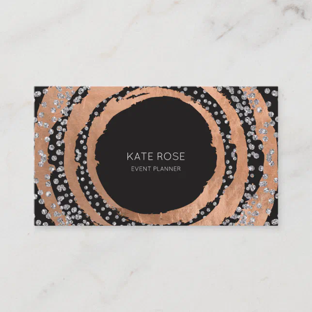 Gradual Bling Swarovski Crystal Business Card Case - Brown