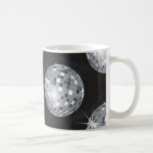 silver disco ball coffee mug