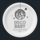 Silver Disco Ball 'Disco Baby' Baby Shower Paper Plates<br><div class="desc">These are Silver Disco Ball 'Disco Baby' Baby Shower Paper Plates!</div>