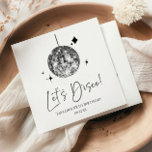 Silver Disco Ball Let's Disco Birthday Party Napkins<br><div class="desc">These are Silver Disco Ball Let's Disco Birthday Party Paper Napkins!</div>