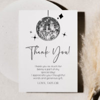 Silver Disco Ball Let's Disco Birthday Party