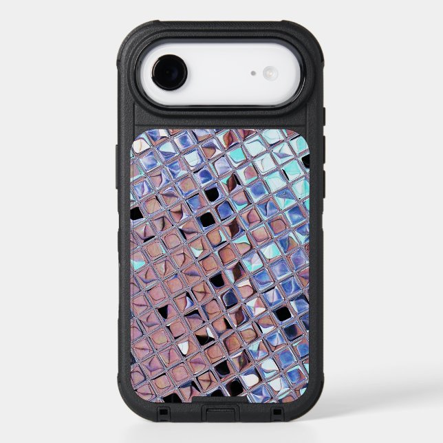 Silver Disco Ball Macro | Retro Mirror Ball Photo Otterbox iPhone Case (Back)