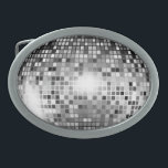 Silver Disco Ball Party Glamour Belt Buckle<br><div class="desc">This disco ball is a funny illusion. If you want you can add your name or initials on it. Have fun with it.</div>