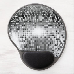 Silver Disco Ball Party Glamour Gel Mouse Pad