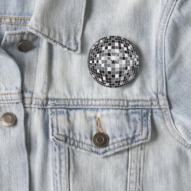 Silver Disco Ball Pin (In Situ)