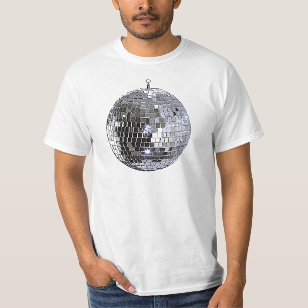 Silver Disco Ball T-Shirt | Zazzle