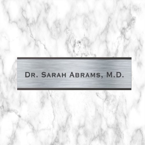 Silver Doctor Doctors Door Sign Name Plate