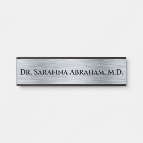 Silver Doctor Doctors Door Sign Name Plate