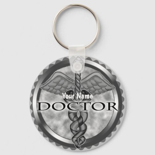 Silver Doctor  keychain