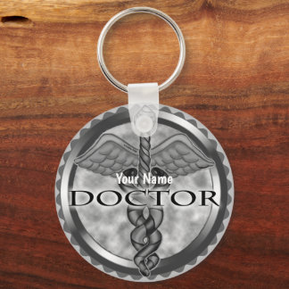Silver doctor  keychain