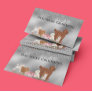 Silver Dog Grooming Glitter Pet Services Business Card