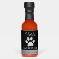 Silver Dog Paw on black background