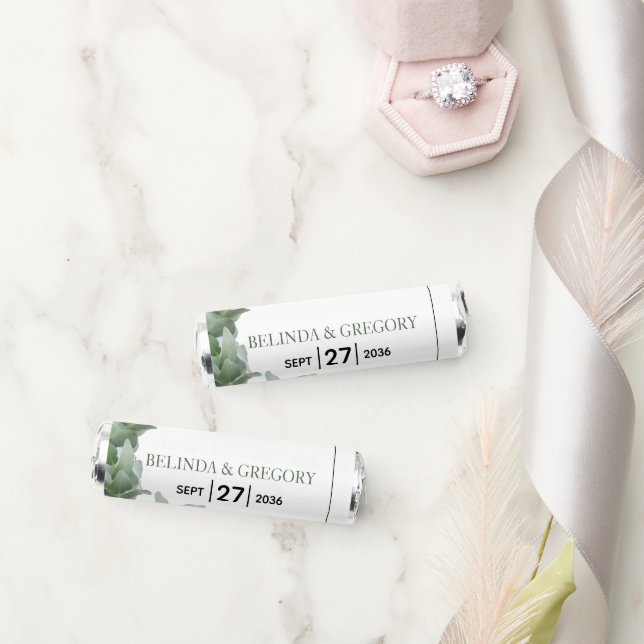 Silver Dollar Eucalyptus Wedding   Breath Savers® Mints (Wedding)