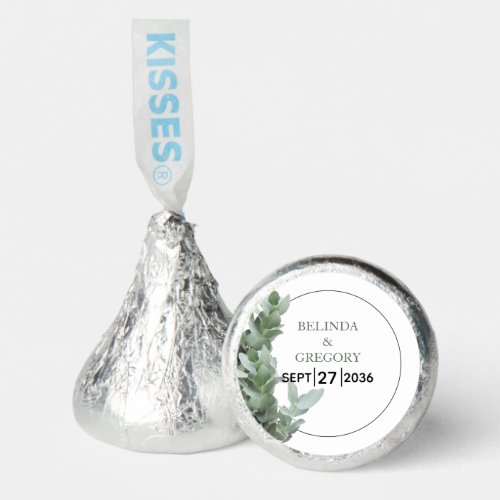 Silver Dollar Eucalyptus Wedding  Hersheys Kisses