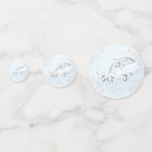Silver Dolphin Wedding Table Confetti